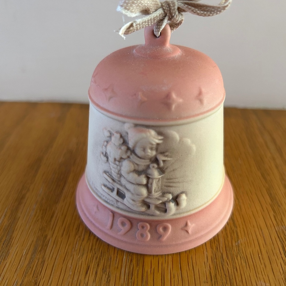 MJ Hummel - 1989 Fist Edition Christmas Bell - “Ride Into Christmas”